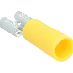 Carpoint vlakstekkerhuls 543 6.3x0.8 geel 10 stuks