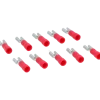 Carpoint vlakstekkerh 741 4.8x0.5 rood 10 stuks