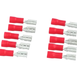 Carpoint vlakstekkerh 741 4.8x0.5 rood 10 stuks