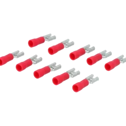 Carpoint vlakstekkerh 741 4.8x0.5 rood 10 stuks