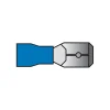 Carpoint Vlakstekker 740 6.3x0.8mm blauw blister 10 Stuks