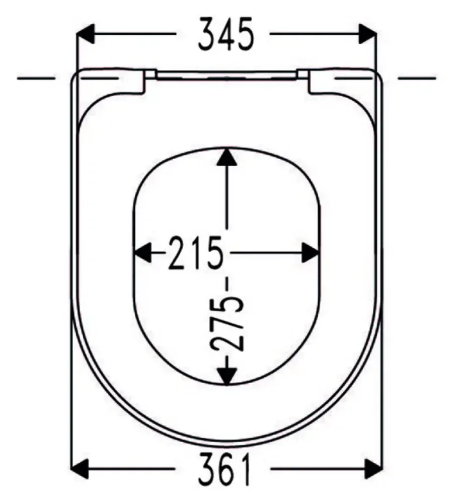 CEDO Caldera WC-bril duroplast wit D-vorm