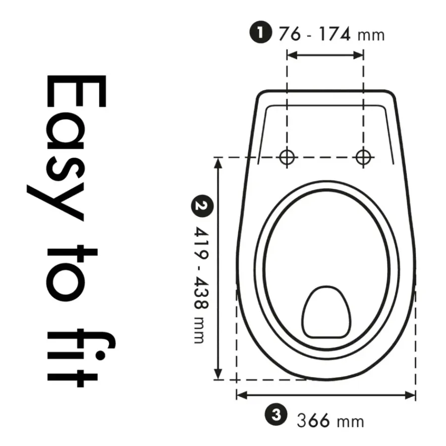 CEDO Monster WC-bril duroplast wit