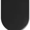 CEDO Tropea Beach wc bril zwart softclose D-vorm thermoplast