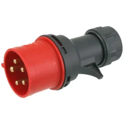 Cee Stekker 5-polig RA 32 A 400 V Rood