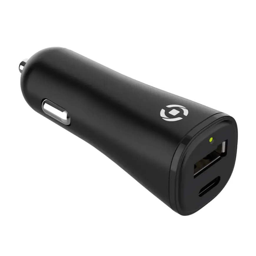 Celly autolader adapter Planet voor USB-A + USB-C