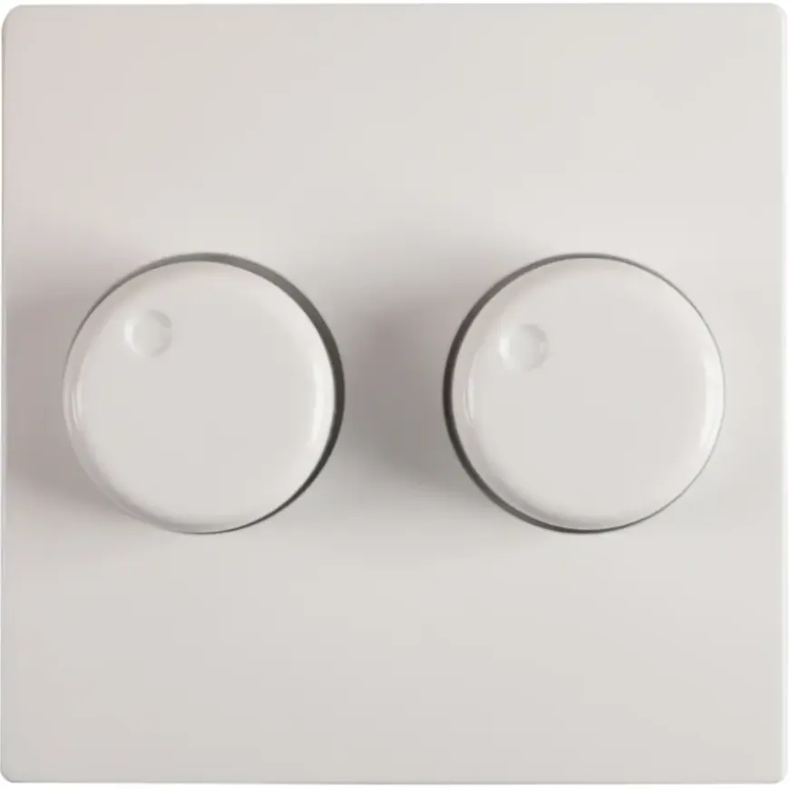 Centraalplaat Duodimmer Wit geschikt voor Gira ST55