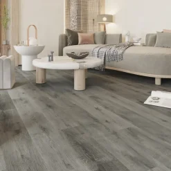 Geen Click PVC Basic donkergrijs eiken houtlook