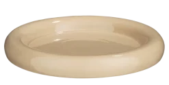 Geen Decoratie bord beige - h4,5xd32cm