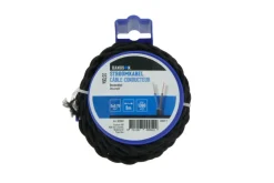 Decoratief Snoer 2 x 0,75mm2 Zwart Gewikkeld 5 Meter