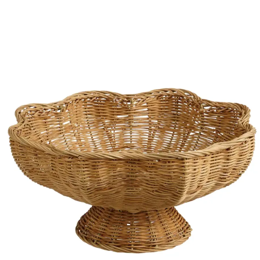 Geen Decoratie schaal bruin - h19xd40cm