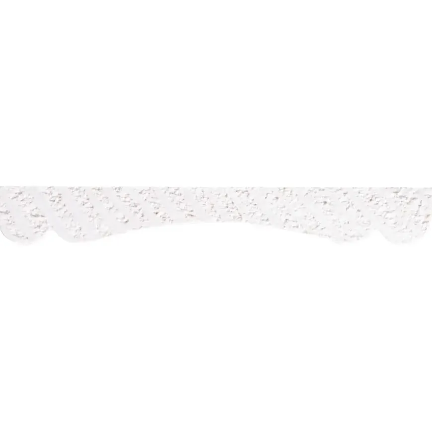 Decorlijst grenen wit gegrond 8x57mm 270cm