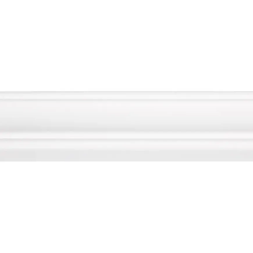 Decorlijst grenen wit gelakt 8x46mm 270cm