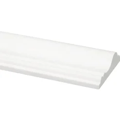 Decorlijst grenen 18x68 mm wit gegrond lengte 270 cm