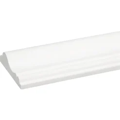 Decorlijst grenen 18x68 mm wit gegrond lengte 270 cm