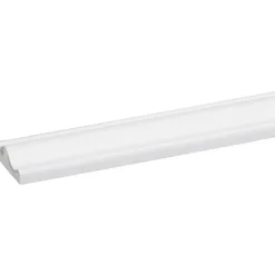 Decorlijst grenen 9x29 mm wit gegrond lengte 270 cm