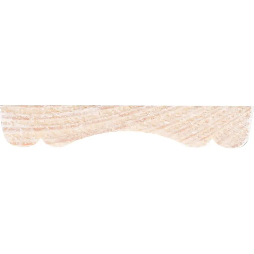 Decorlijst grenen 8x45 mm wit gegrond lengte 270 cm