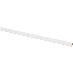 Decorlijst zelfklevend MDF wit folie 9x22 mm 260 cm