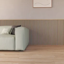 Decowall Acoustic eindprofiel natuur eiken 260cm