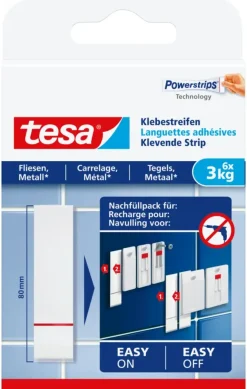 Tesa De Klevende Strips voor Tegels & Metaal 3 kg