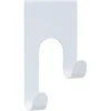 Geen Deurhanger 2 haken wit ijzer