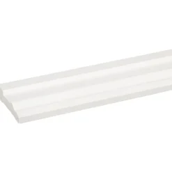 Deurlijst grenen wit gelakt 15x57mm 270cm