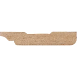 Deurlijst MDF wit folie 12x68 mm lengte 260 cm
