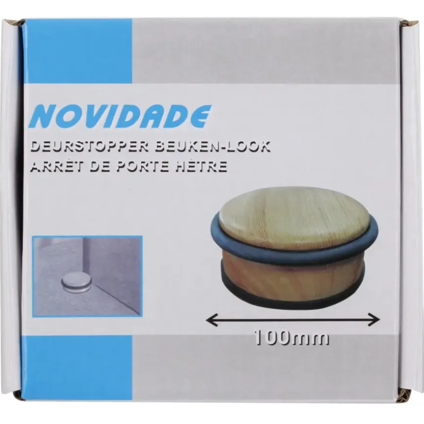 Deurstopper beuken look Ø 100 mm