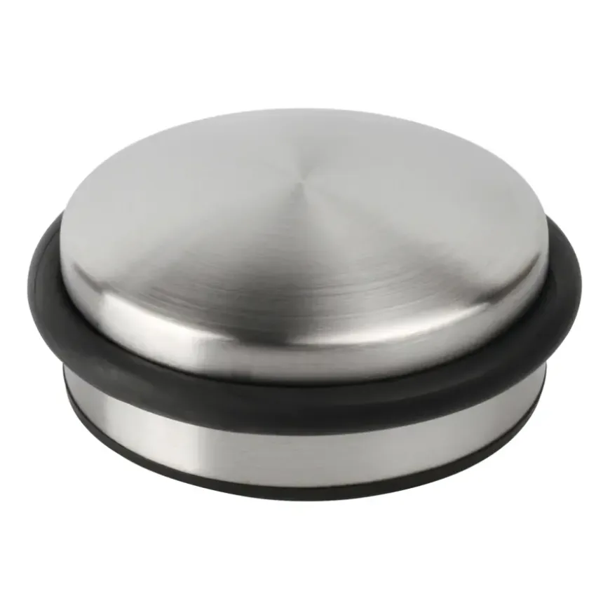 Deurstopper 100mm 800 gram inox look