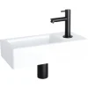 Differnz handenwasserset rechts Ravo wit keramiek