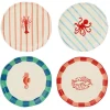 Geen Dinerbord rood 4 assorti - h2,5xd27cm - per stuk