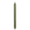 Geen Dinerkaars stearine d.groen 6 stuks - h24xd2,2cm