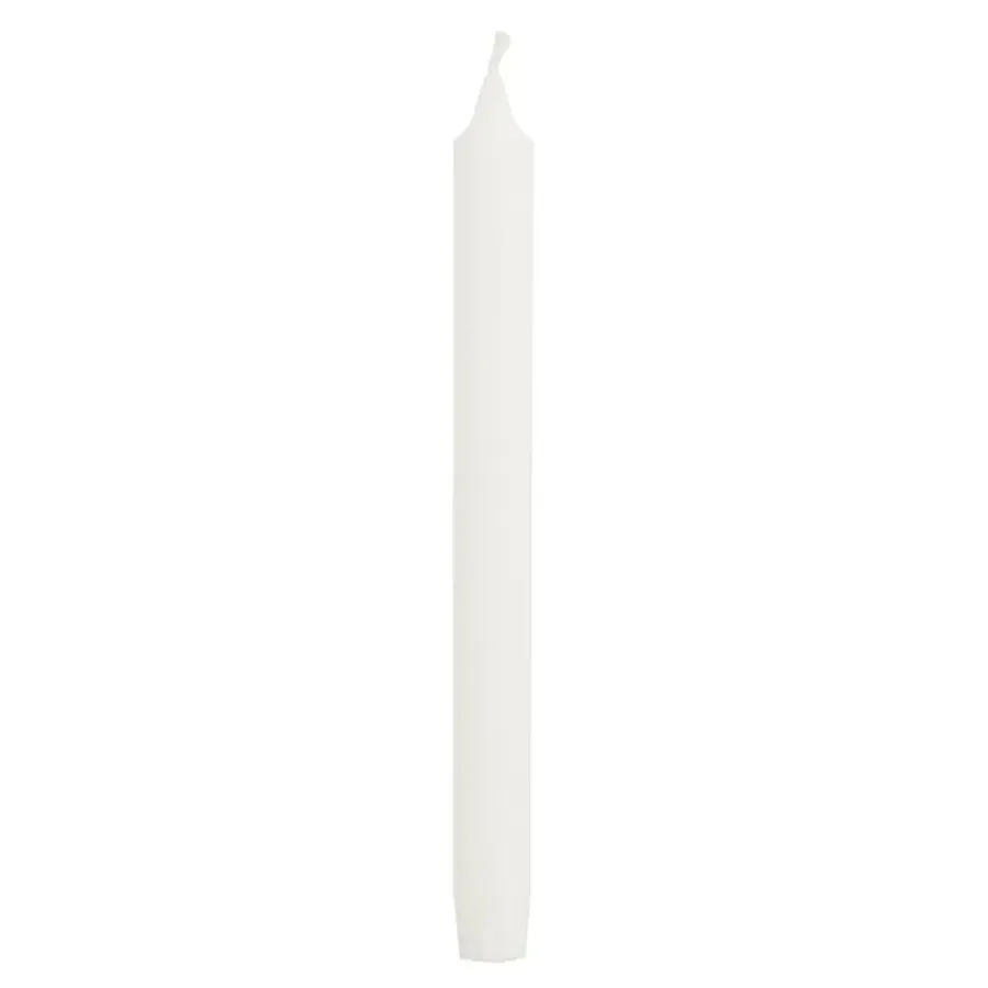 Geen Dinerkaars stearine wit 6 stuks