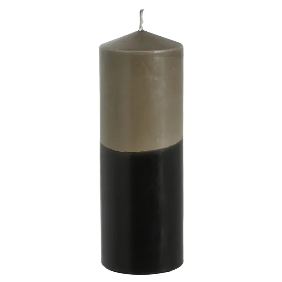 Geen Dip-dye kaars stearine - h20xd7cm