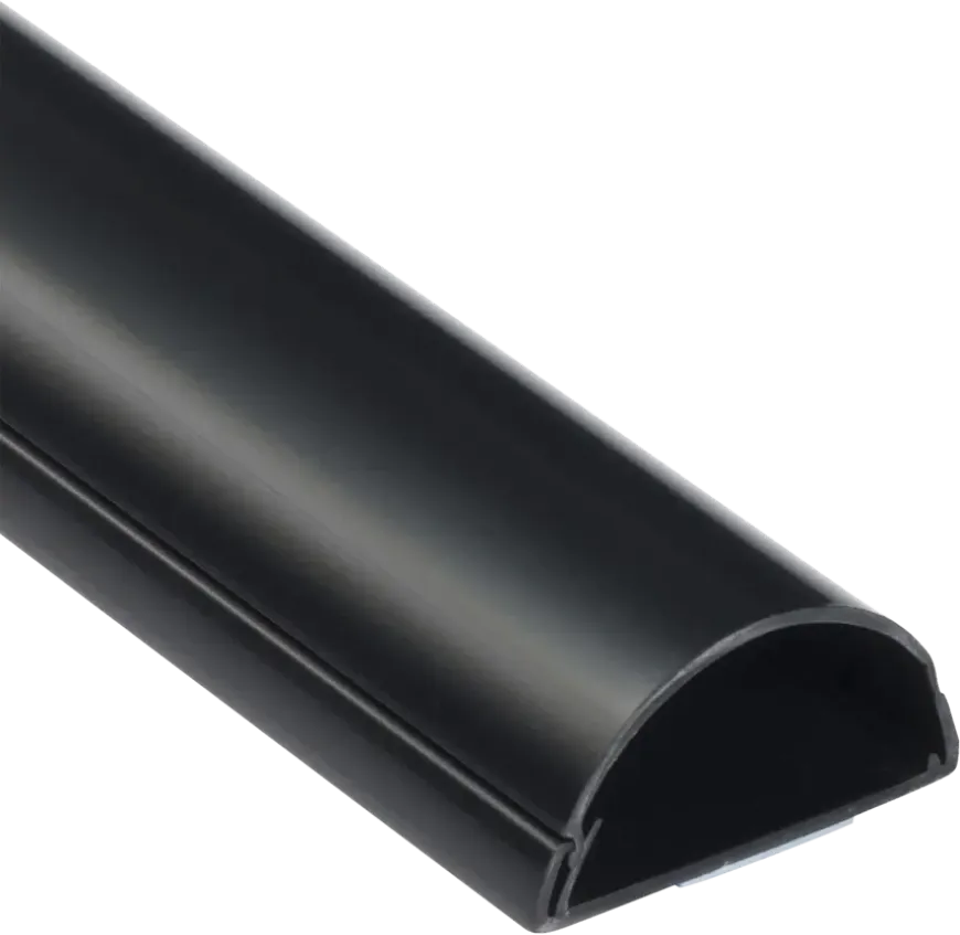 D-line kabelgoot halfrond zwart 50/25 mm 1 meter
