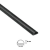 D-line kabelgoot halfrond zwart 16/8 mm 2 meter
