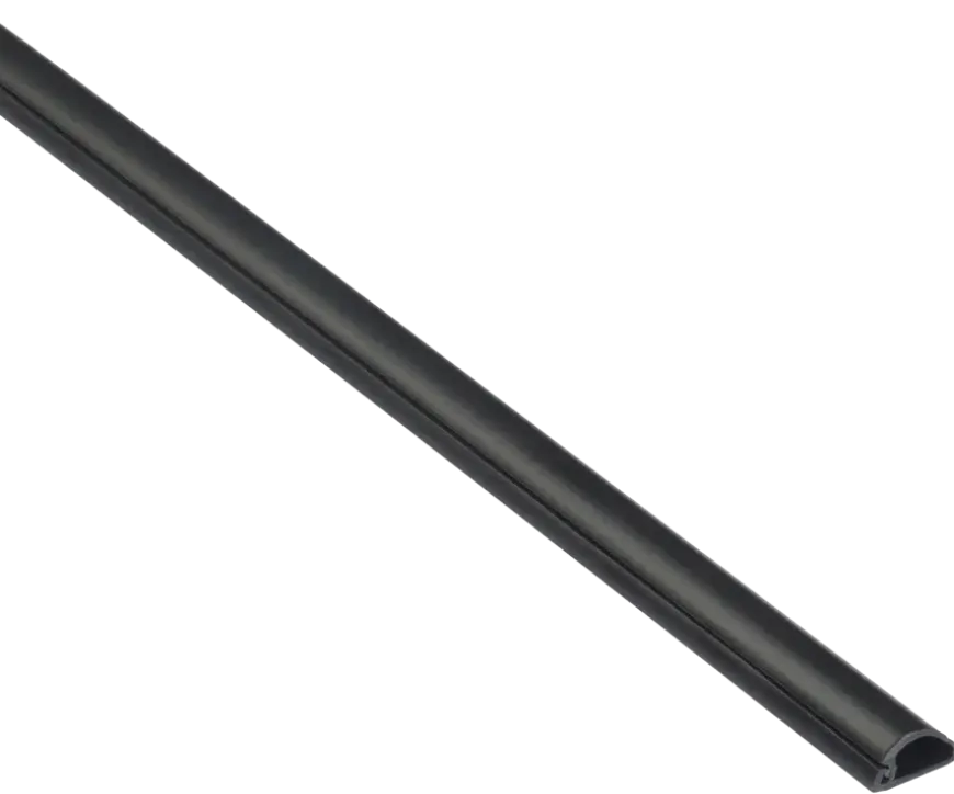 D-line kabelgoot halfrond zwart 16/8 mm 2 meter