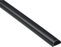 D-line kabelgoot halfrond zwart 30/15 mm 1 meter