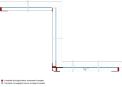 Douchepaneel Treviso 242x60 cm