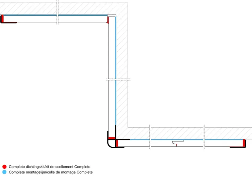Douchepaneel Treviso 242x60 cm