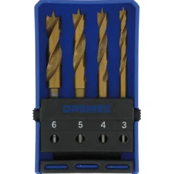 Dremel multitool accessoires - houtborenset 636 voor hout / laminaat / multiplex - 4 stuks