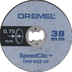 Dremel multitool accessoire - EZ speedclic dunne snijschijf SC409 - 5-stuks - 38 mm