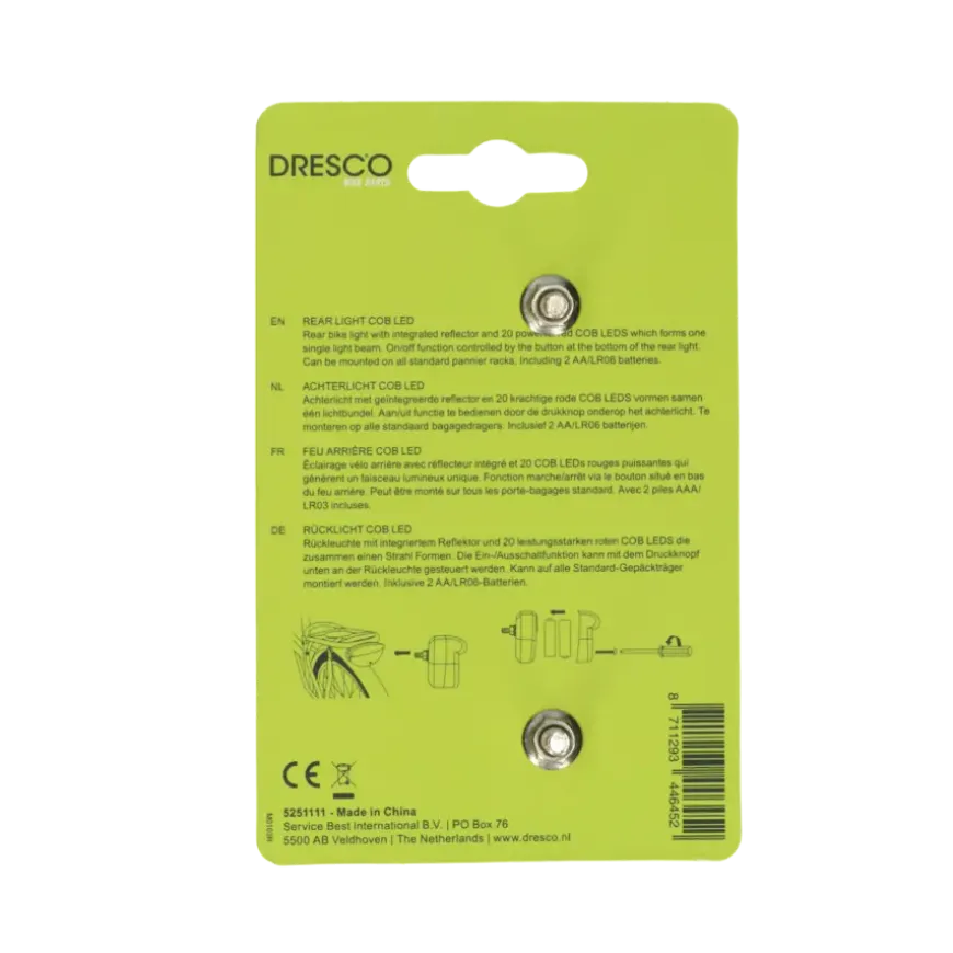 Dresco achterlicht reflector COB LED