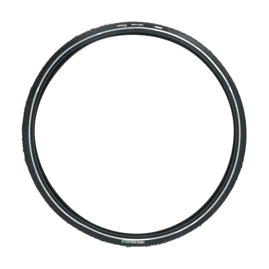 Dresco anti-lek buitenband metro elite 28x1 5/8x 1 1/4 (32-622) reflectie zwart