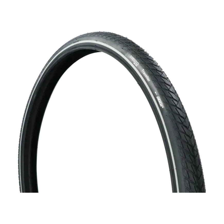 Dresco anti-lek buitenband traveller 28 x 1.60 (42-622) reflectie zwart