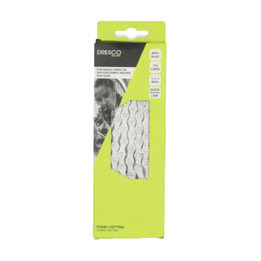 Dresco city fietsketting anti-roest 1/2X1/8