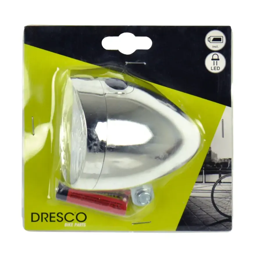 Dresco Classic koplamp 3LED chroom