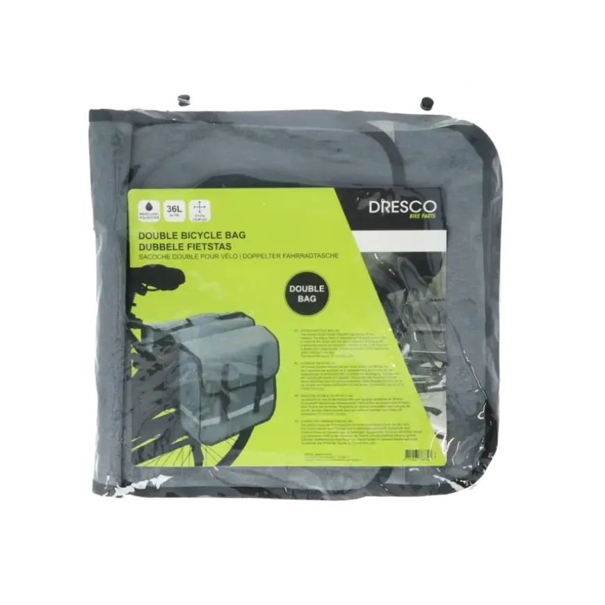 Dresco dubbele fietstas 36L