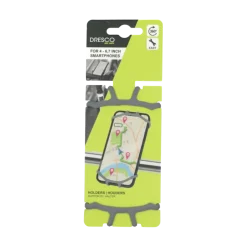 Dresco EZ Fit telefoonhouder fiets grijs