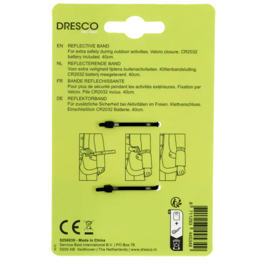 Dresco reflecterende armband LED